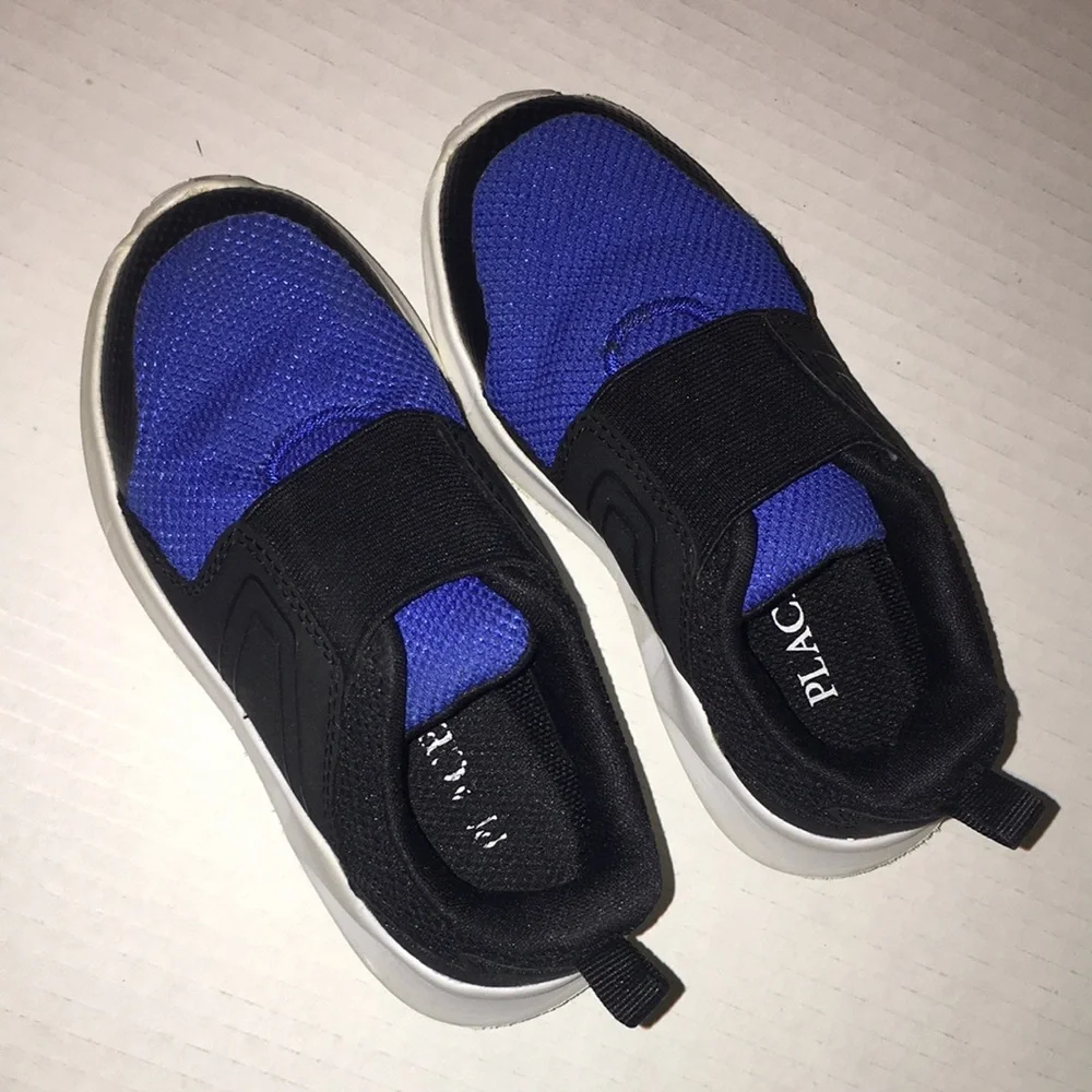 The Children's Place Blue and Black Slip-On Sneakers